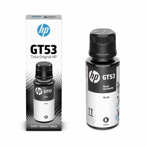 TINTA HP GT53 BOTELLA DE TINTA NEGRA 90ML - 4000 PAG - 1VV22AL -  
HP DESKJET 5820 HP DESKJET GT DE LA SERIE 5800, HP INK TANK DE LAS SERIES 100, 300, 400, HP SMART TANK DE LAS SERIES 400, 500, 600, 700, 6000, 7000